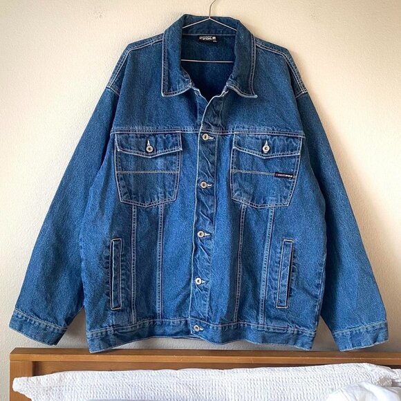 Southpole Vintage y2k Denim Chore Coat Heavy Jacket Men's XL - Picture 1 of 6